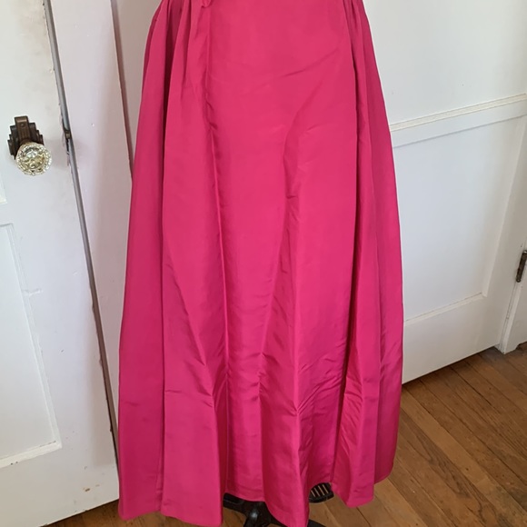 VTG 🎀 BARBIECORE ALFRED ANGELO “Flirtations” Pink Bow Taffeta Dress Fits XS - Picture 4 of 11